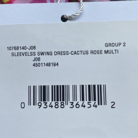 Colorful pappagallo dress (Sleeveless swing dress cactus rose multi) size small - Picture 8 of 8